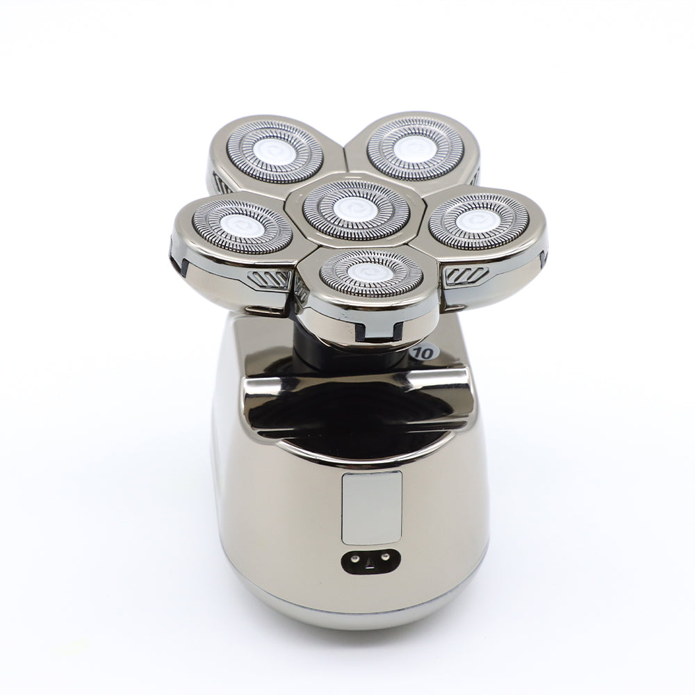 GroomSkull® Precision Pro - Shaving Perfection, 6 Unparalleled Blades.