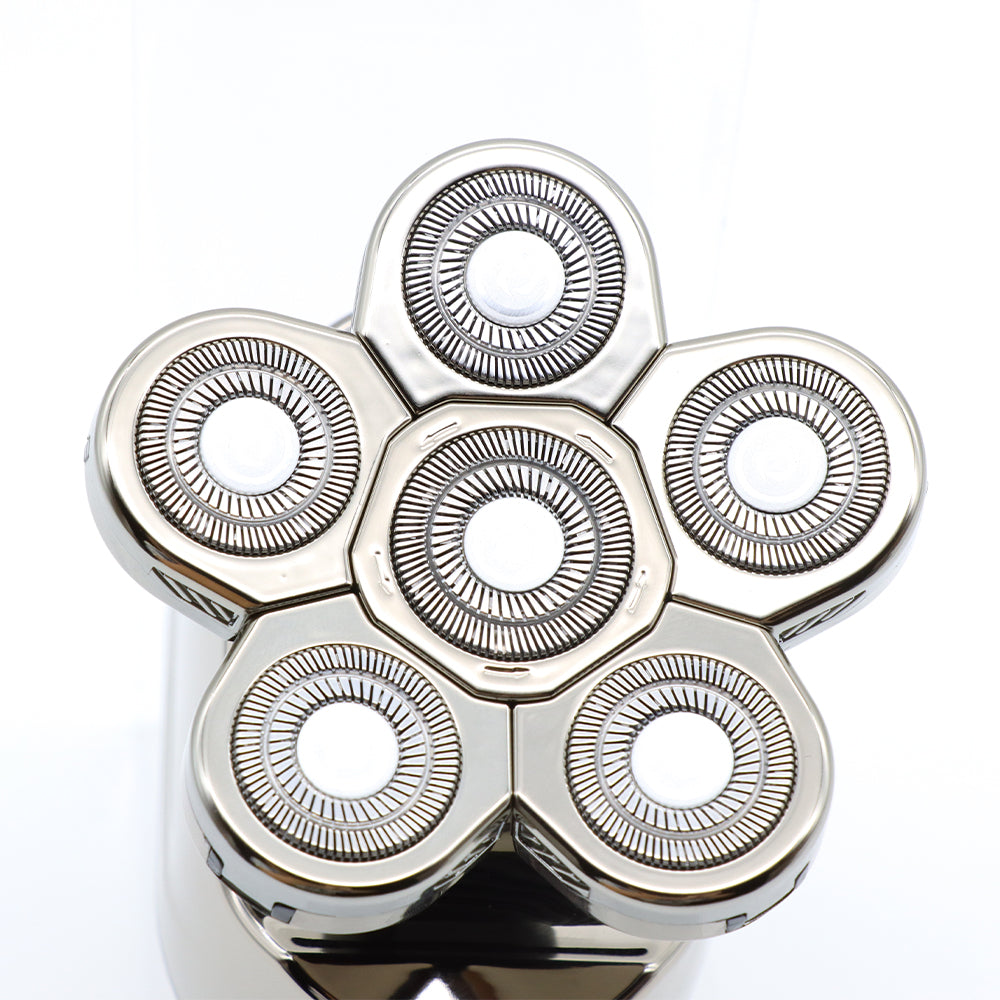 GroomSkull® Precision Pro - Shaving Perfection, 6 Unparalleled Blades.
