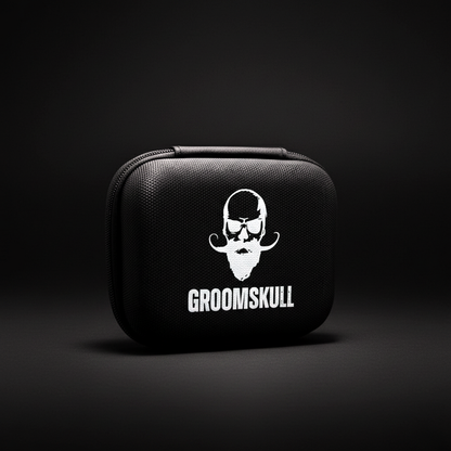 La GroomBox™ : L'Étui de Voyage pour votre rasoir GroomSkull®