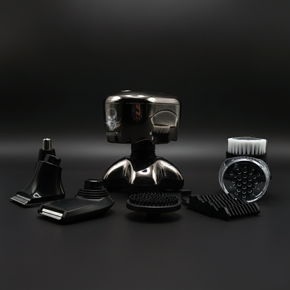 GroomSkull® Precision Pro 2 - Shaving Perfection, Unrivaled SkinFlow™ Blades.
