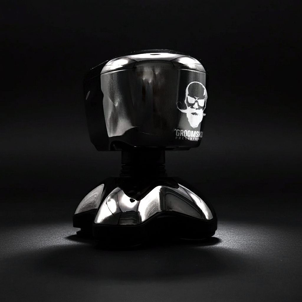 GroomSkull® Precision Pro 2 - Shaving Perfection, Unrivaled SkinFlow™ Blades.