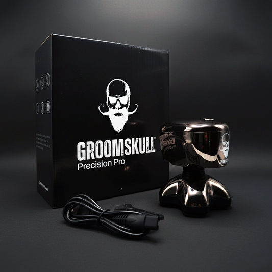 GroomSkull® Precision Pro - Shaving Perfection, 6 Unparalleled Blades.