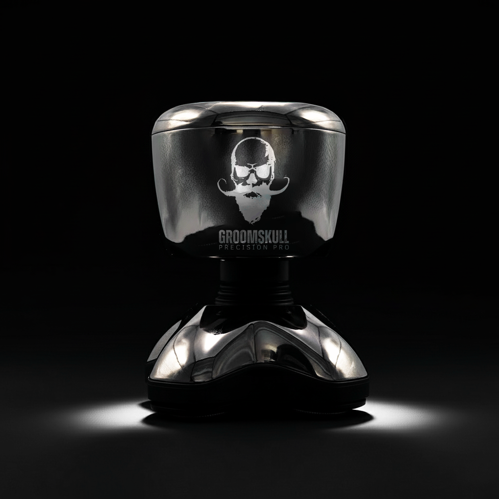 GroomSkull® Precision Pro 2 - Shaving Perfection, Unrivaled SkinFlow™ Blades.